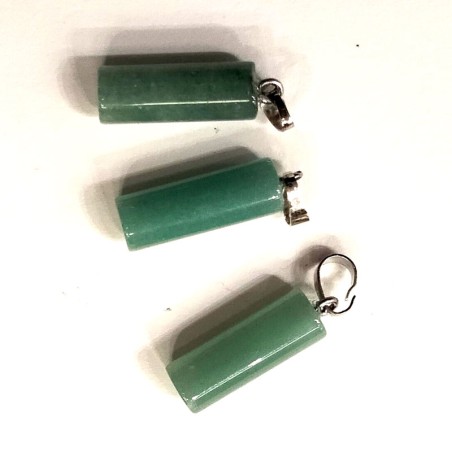 Pendentif tube en aventurine