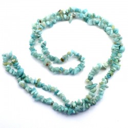 sautoir baroque en amazonite 90 cm