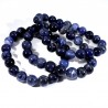 bracelet en sodalite perles rondes 10mm