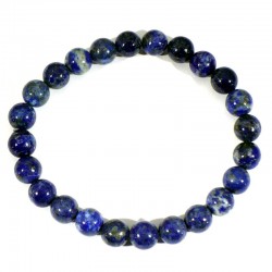 Bracelet en Lapis Lazuli perles rondes 8mm