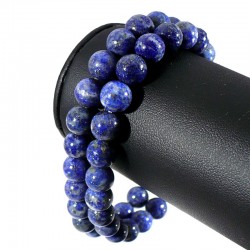 Bracelet en Lapis Lazuli perles rondes 8mm