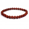 Bracelet en Jaspe rouge perles rondes 6mm