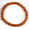 Bracelet en Aventurine orange perles facettées 6mm