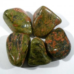 unakite d'Afrique du sud - pierres roulées