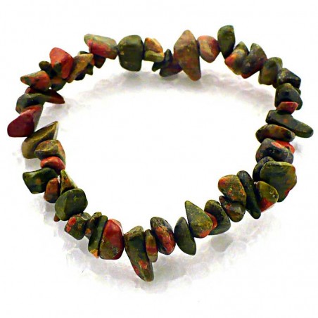 Bracelet baroque Unakite