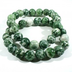 Bracelet en agate arbre perles rondes 10mm