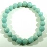 Bracelet en amazonite perles rondes 8mm