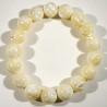 Bracelet en nacre perles rondes 12mm