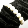 Bracelet en nacre perles rondes 12mm