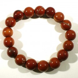 Bracelet en Jaspe rouge perles rondes 12mm
