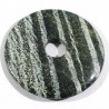 Pendentif donuts en serpentine - chrysotile 5cm